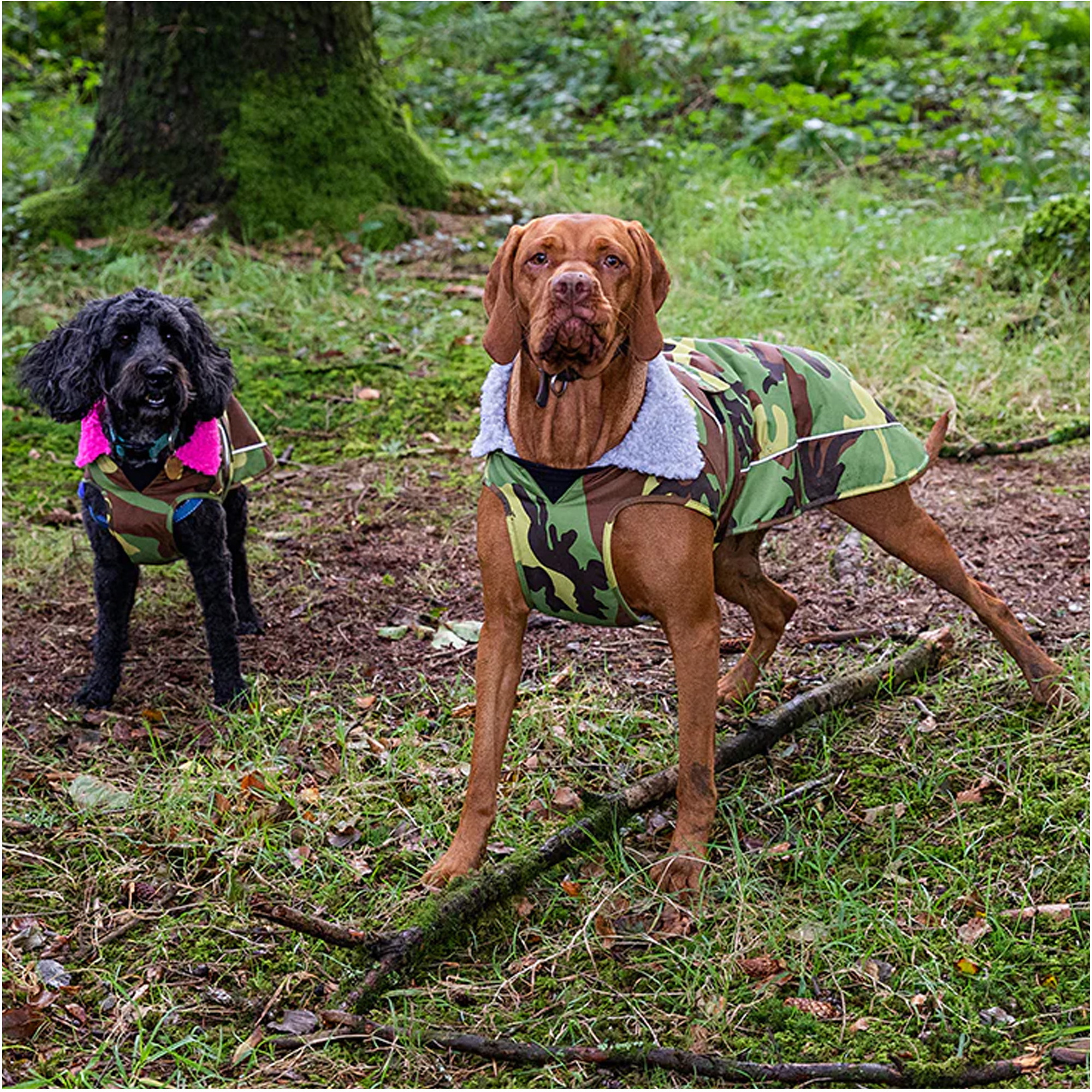 2026 Dryrobe Dog Coat V3DRDC - Pink / Camo